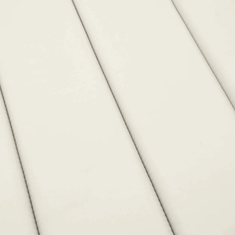 Sun Lounger Cushion Melange Cream 186x58x4 cm Fabric