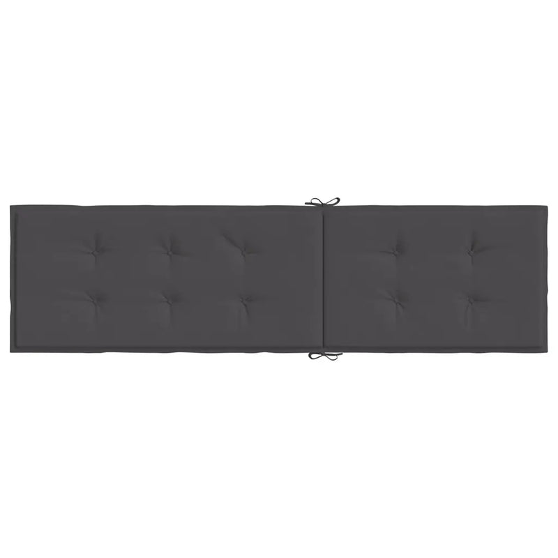 Deck Chair Cushion Melange Anthracite (75+105)x50x4 cm Fabric