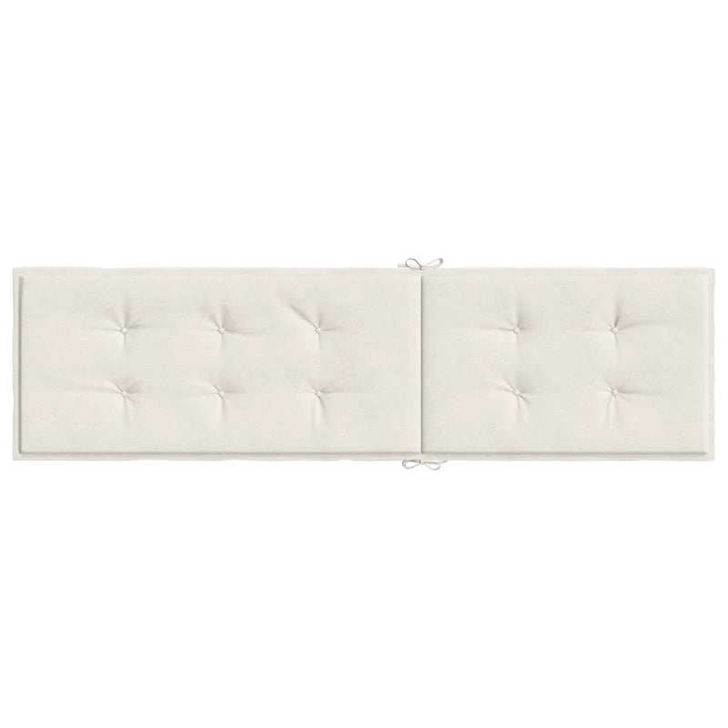 Deck Chair Cushion Melange Cream (75+105)x50x4 cm Fabric