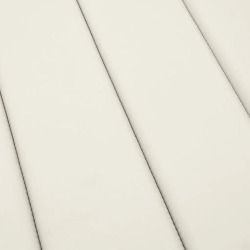 Sun Lounger Cushion Melange Cream 200x70x4 cm Fabric