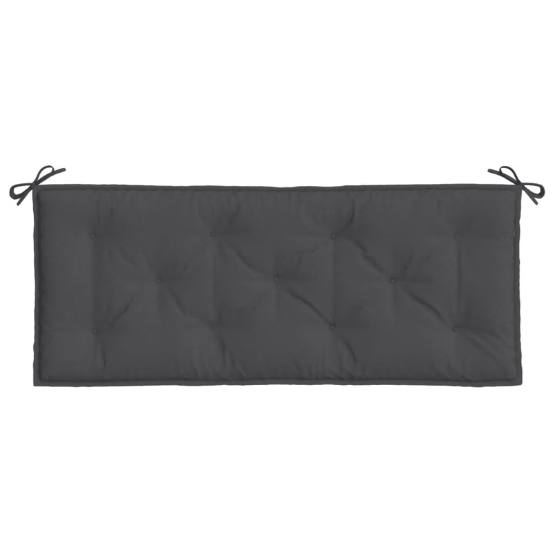 vidaXL Garden Bench Cushions 2 pcs Melange Anthracite 120x50x7 cm Fabric