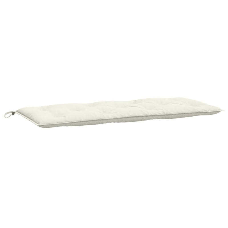 vidaXL Garden Bench Cushions 2 pcs Melange Cream 120x50x7 cm Fabric