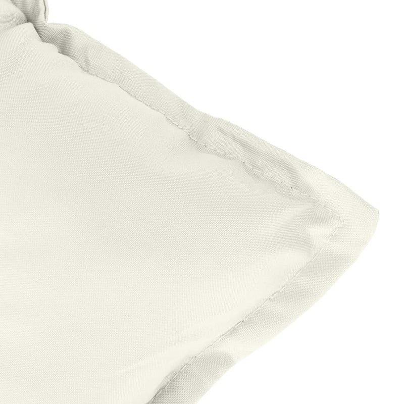vidaXL Garden Bench Cushions 2 pcs Melange Cream 120x50x7 cm Fabric