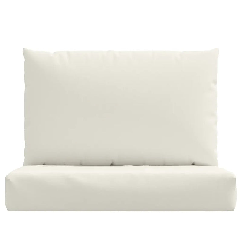 Pallet Cushions 2 pcs Melange Cream Fabric