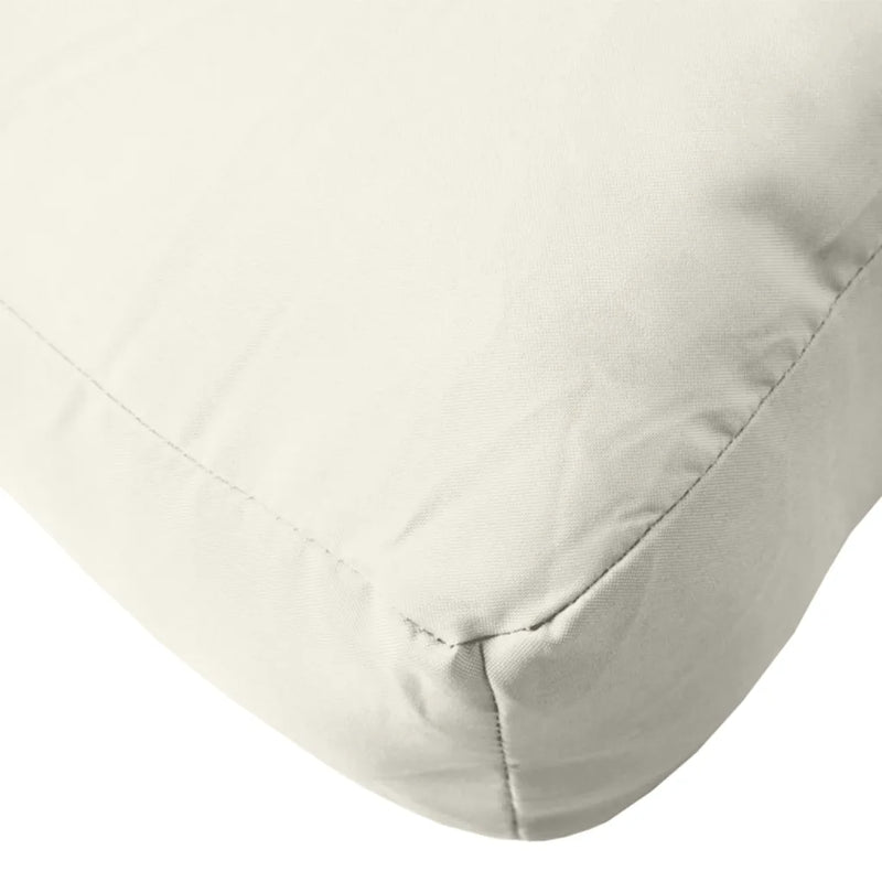 Pallet Cushions 2 pcs Melange Cream Fabric