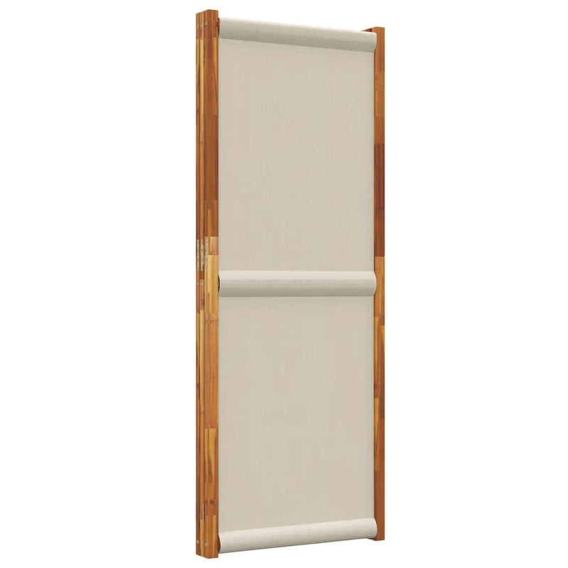 vidaXL 3-Panel Room Divider Light Grey 210x180 cm