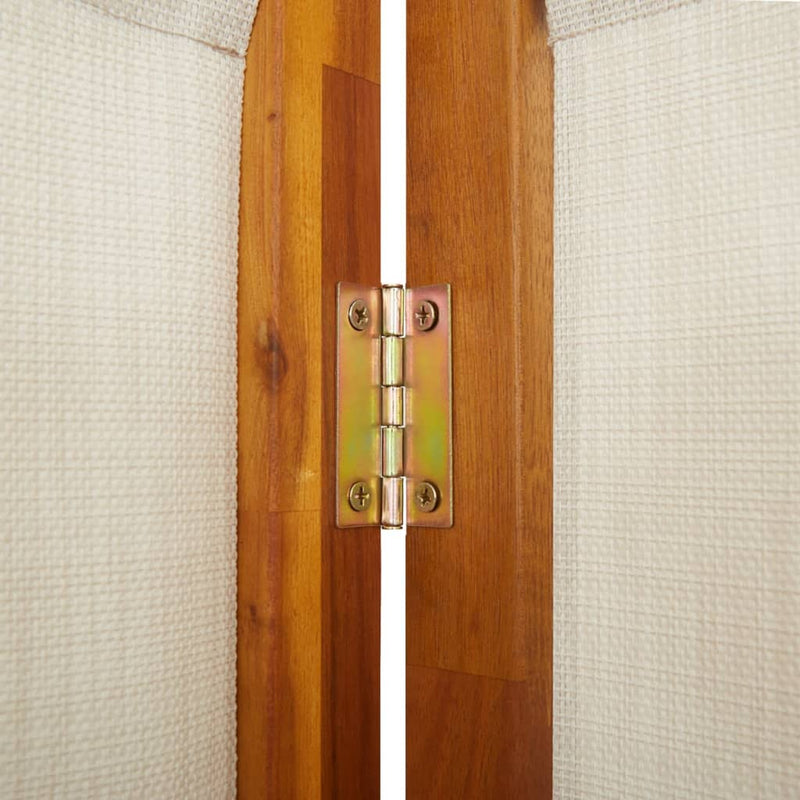 vidaXL 5-Panel Room Divider Light Grey 350x180 cm