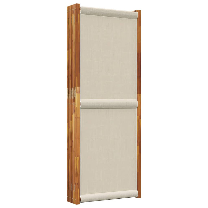 6-Panel Room Divider Light Grey 420x180 cm