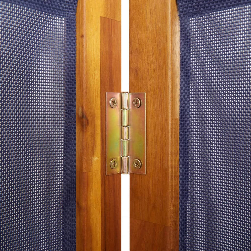 vidaXL 3-Panel Room Divider Dark Blue 210x180 cm