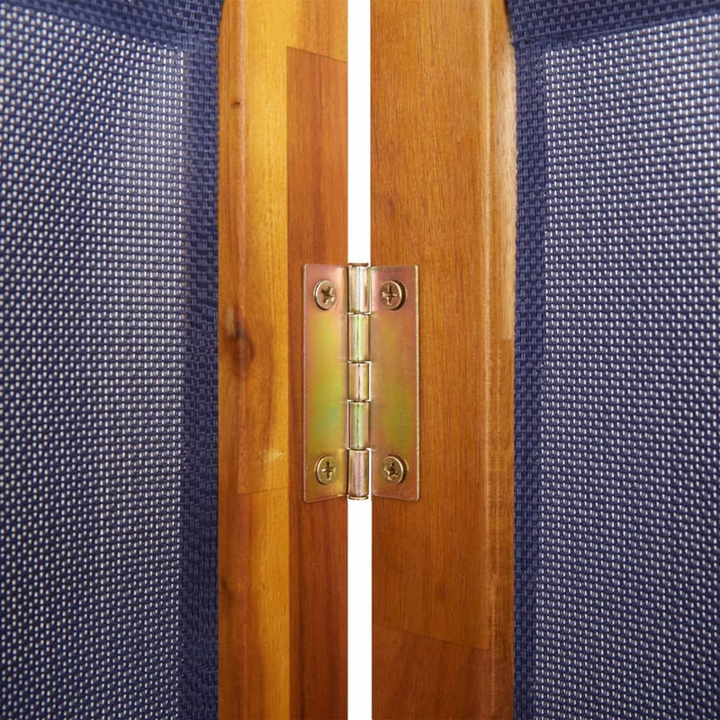 vidaXL 4-Panel Room Divider Dark Blue 280x180 cm