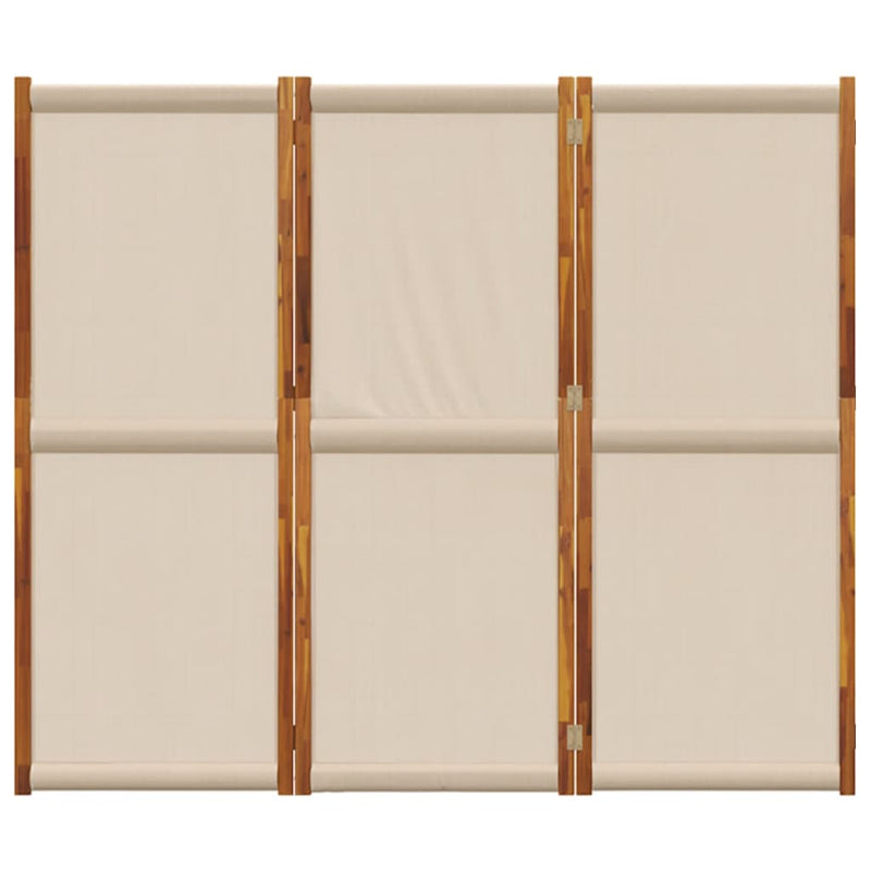 vidaXL 3-Panel Room Divider Taupe 210x180 cm