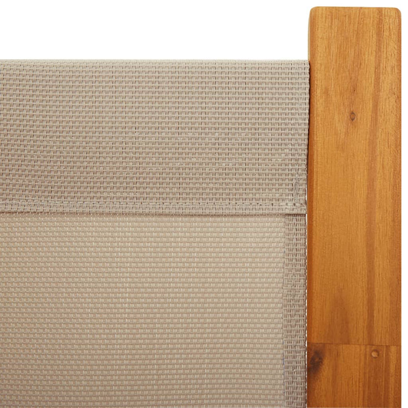 vidaXL 4-Panel Room Divider Taupe 280x180 cm
