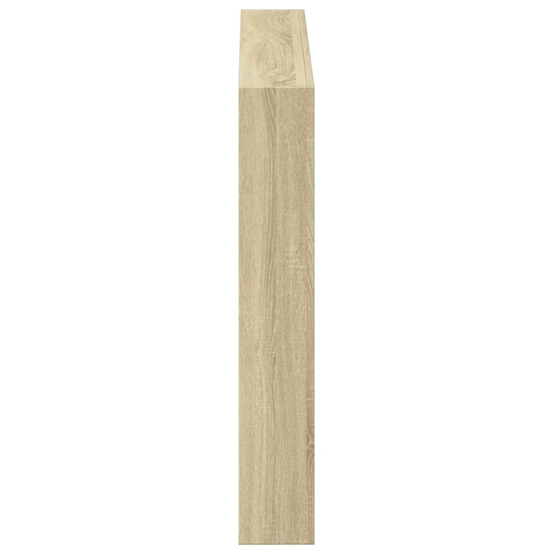 vidaXL Headboard Cabinet with LED Sonoma Oak 120 cm
