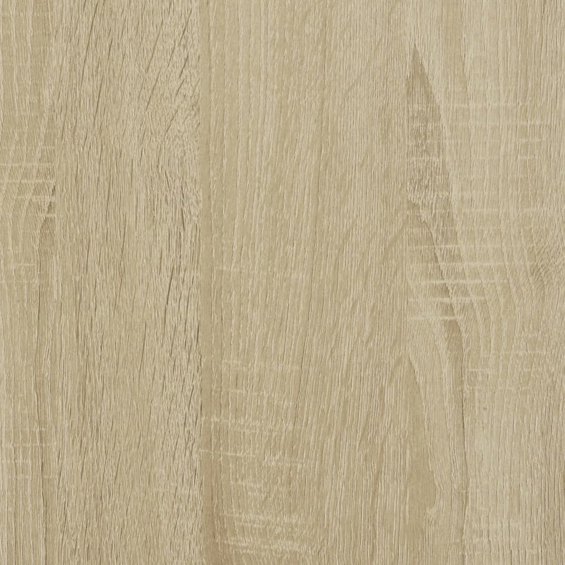 vidaXL Headboard Cabinet with LED Sonoma Oak 140 cm