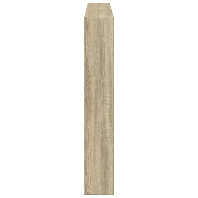 vidaXL Headboard Cabinet with LED Sonoma Oak 140 cm