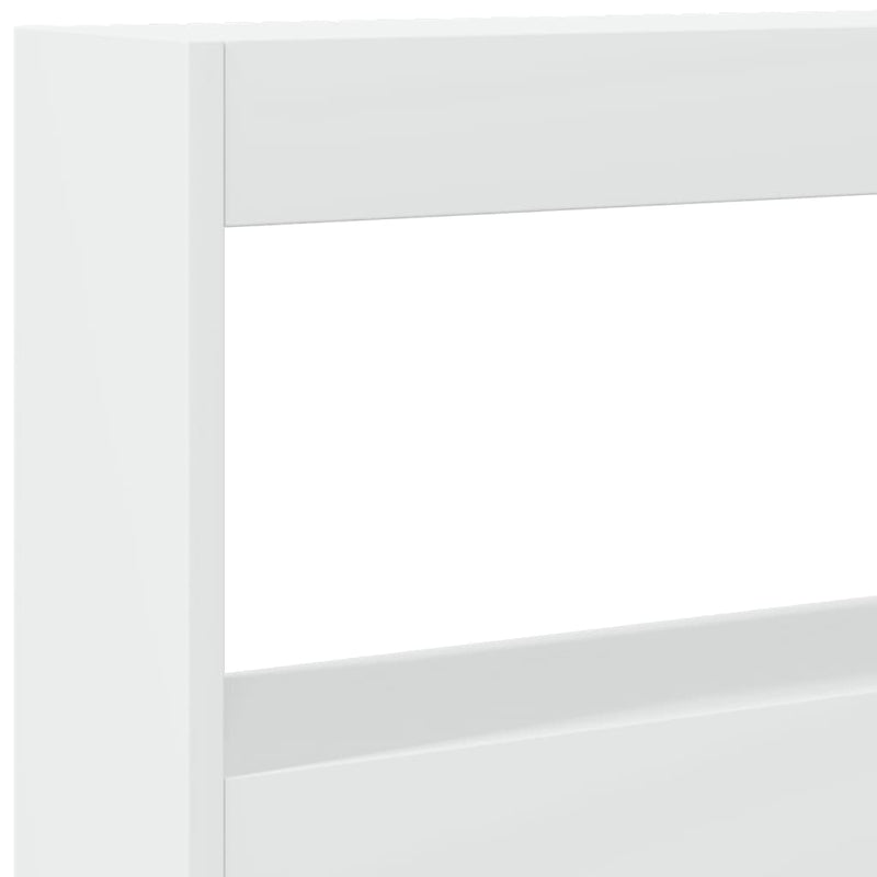 vidaXL Headboard Cabinet with LED White 180 cm