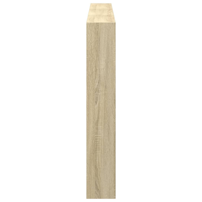 vidaXL Headboard Cabinet with LED Sonoma Oak 180 cm