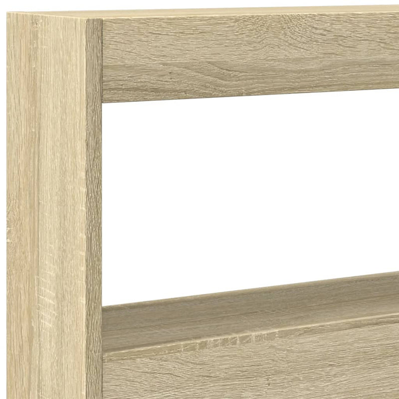 vidaXL Headboard Cabinet with LED Sonoma Oak 180 cm