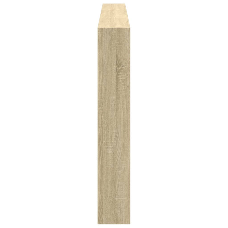 vidaXL Headboard Cabinet with LED Sonoma Oak 200 cm
