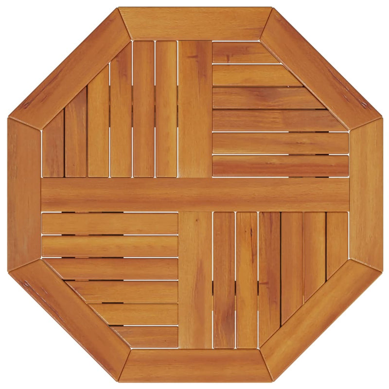 vidaXL Folding Garden Table Ø60x75 cm Solid Wood Acacia