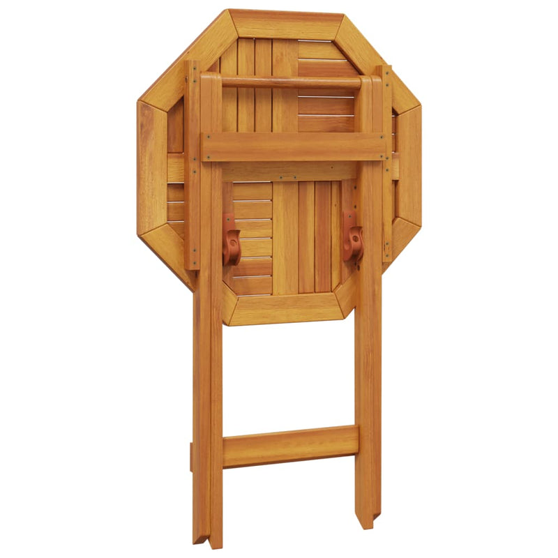 vidaXL Folding Garden Table Ø60x75 cm Solid Wood Acacia
