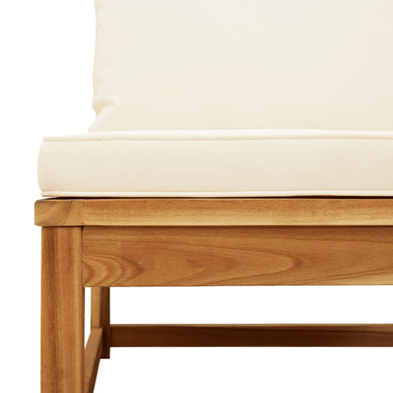 vidaXL 3 Piece Garden Lounge Set with Cushions Solid Wood Acacia