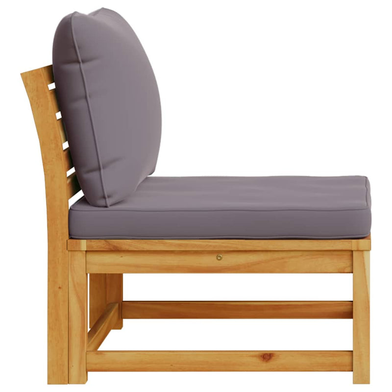 vidaXL Garden Sofa with Cushions Solid Wood Acacia