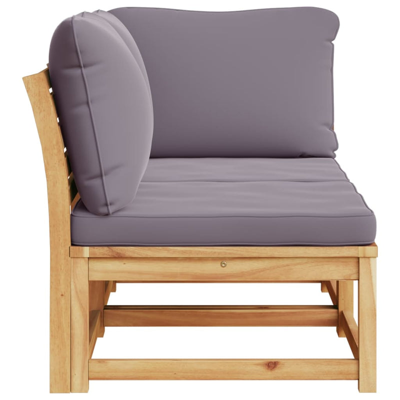 vidaXL 2 Piece Garden Lounge Set with Cushions Solid Wood Acacia