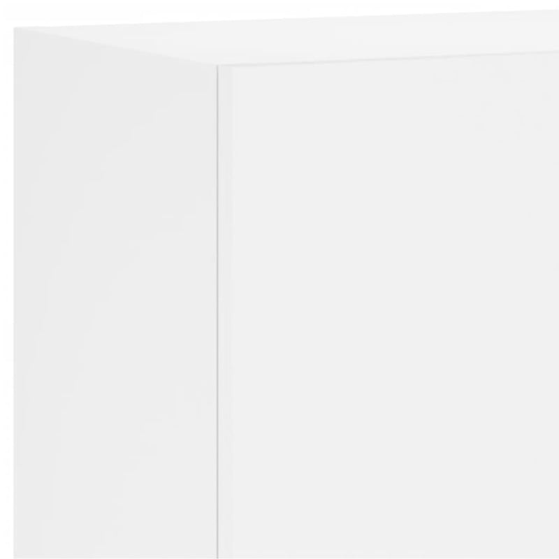 vidaXL 6 Piece TV Wall Units White Engineered Wood