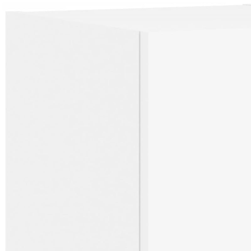 vidaXL 4 Piece TV Wall Cabinets with LED Lights White