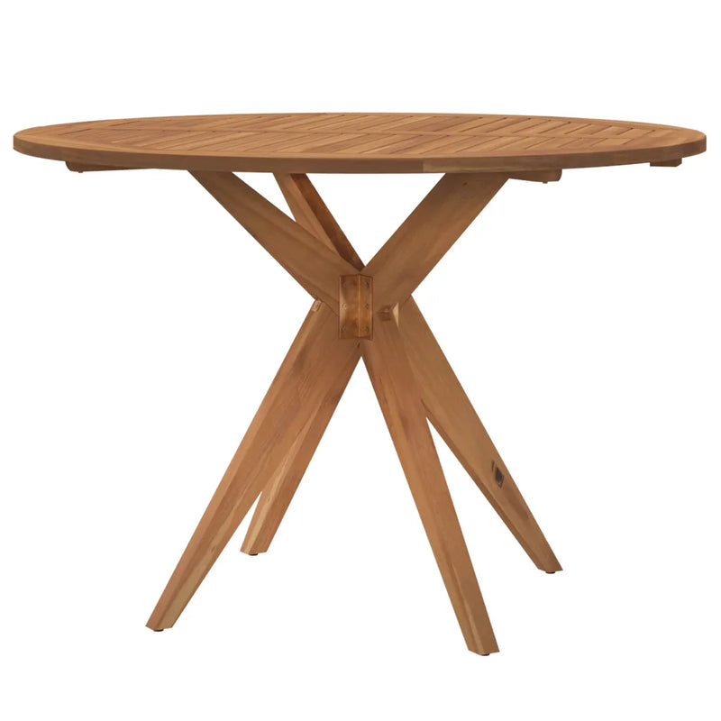 Garden Table Round Ø110x75 cm Solid Wood Acacia