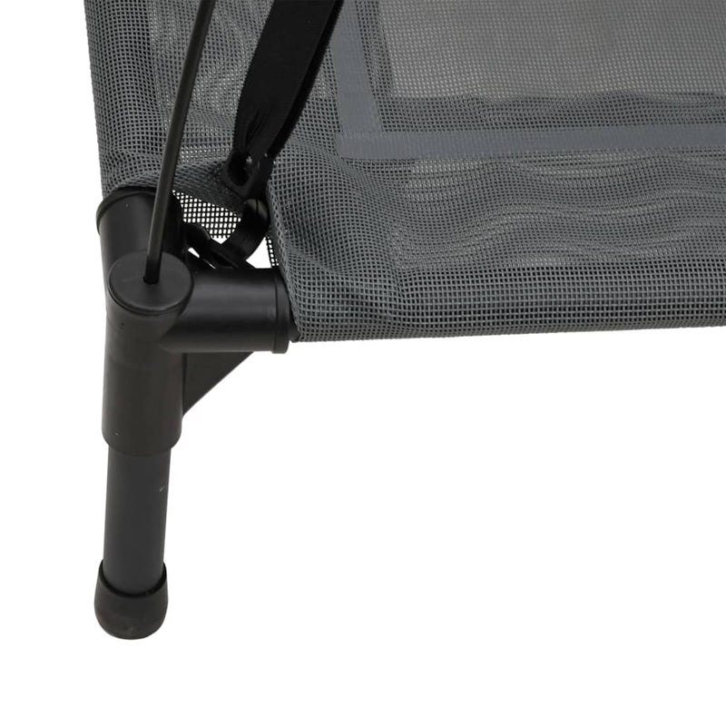 Dog Bed with Canopy Anthracite Oxford Fabric and Steel