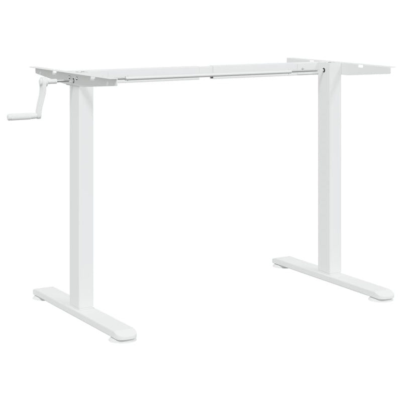 vidaXL Standing Desk Frame White (94-135)x60x(70-114) cm Steel