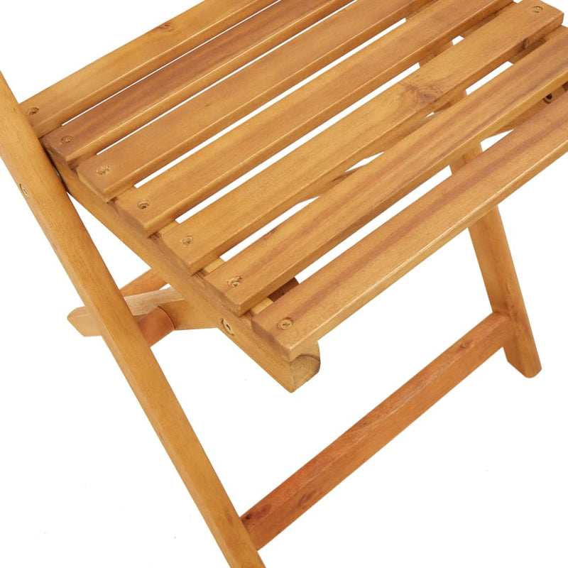 vidaXL Bistro Chairs 2 pcs Black Solid Wood Acacia and Rope