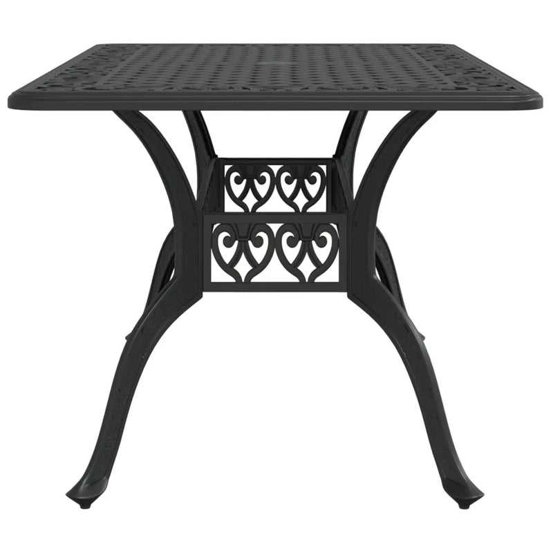 Garden Table Black 150x90x72 cm Cast Aluminium