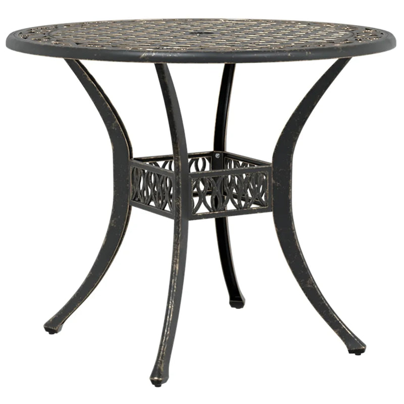 Garden Table Bronze ��90x75 cm Cast Aluminium