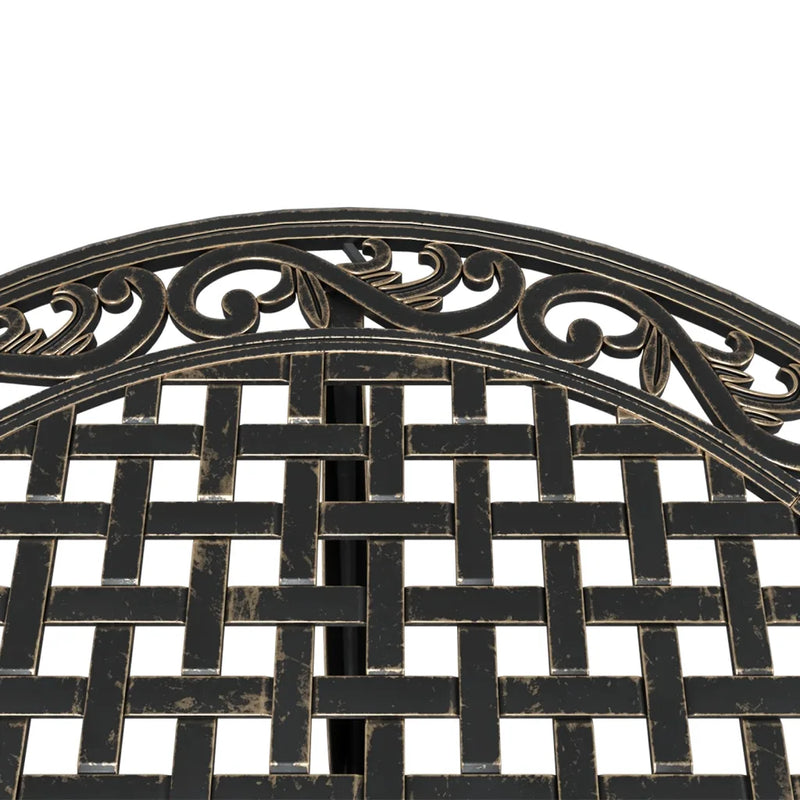 Garden Table Bronze ��90x75 cm Cast Aluminium