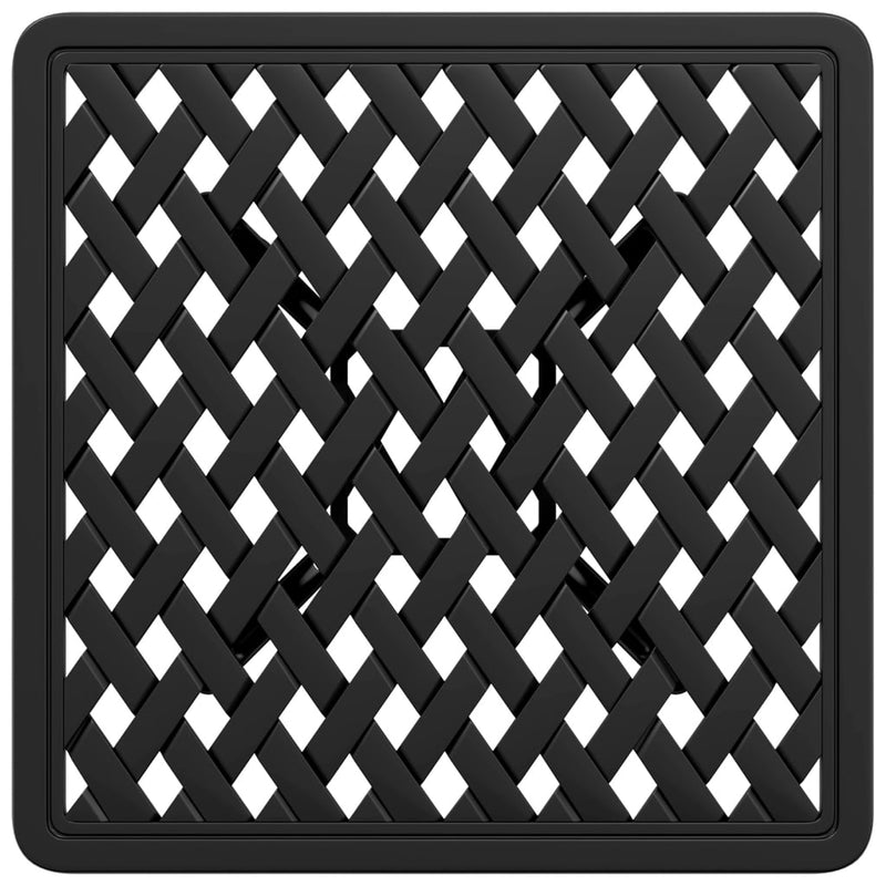 vidaXL Garden Table Black 53x53x53 cm Cast Aluminium