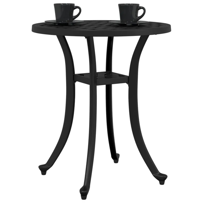 Garden Table Black ��48x53 cm Cast Aluminium