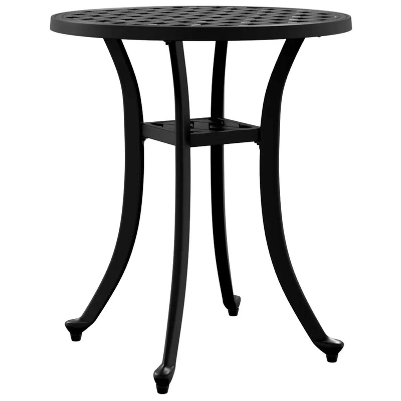 Garden Table Black ��48x53 cm Cast Aluminium