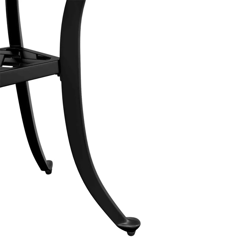 Garden Table Black ��48x53 cm Cast Aluminium