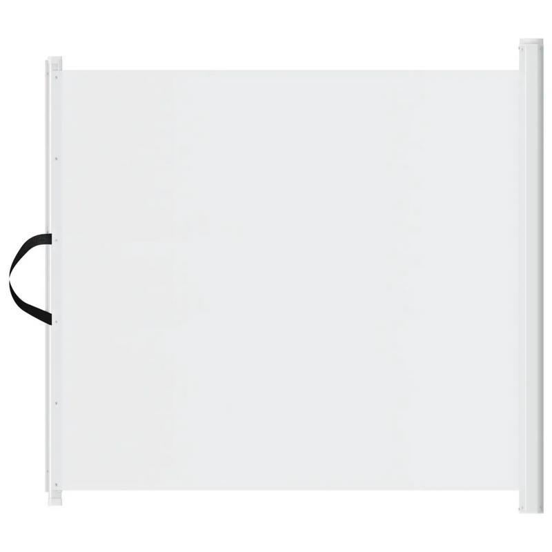 Retractable Pet Gate White 117.5x125 cm