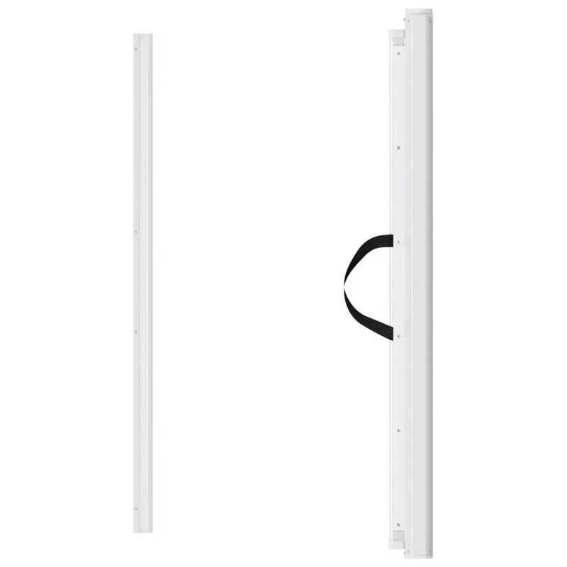 Retractable Pet Gate White 117.5x125 cm