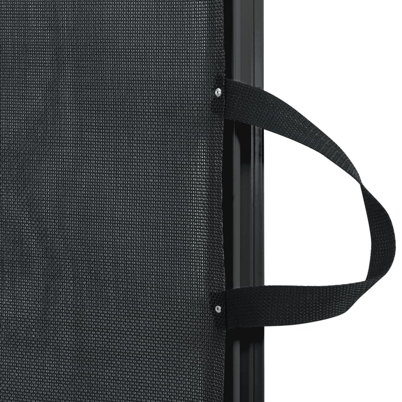 vidaXL Retractable Pet Gate Black 82.5x125 cm