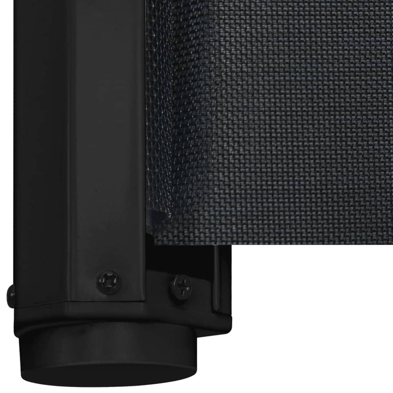 vidaXL Retractable Pet Gate Black 82.5x125 cm