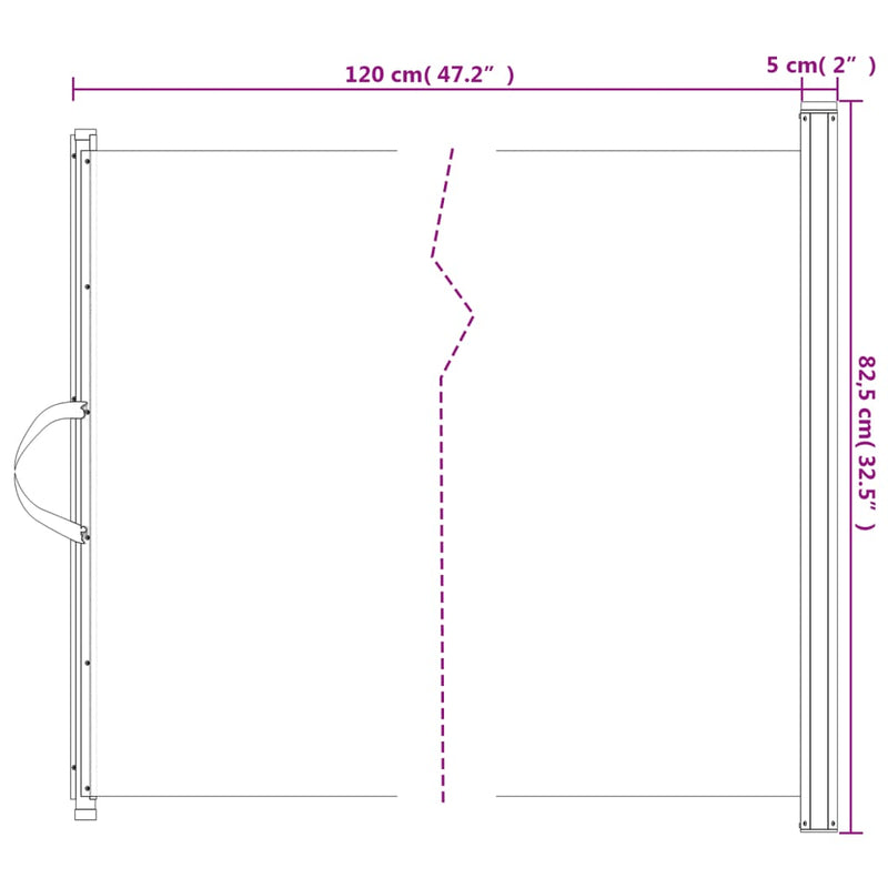 vidaXL Retractable Pet Gate Black 82.5x125 cm