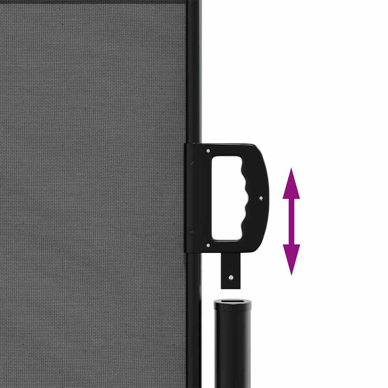 vidaXL Retractable Side Awning Anthracite 140x300 cm