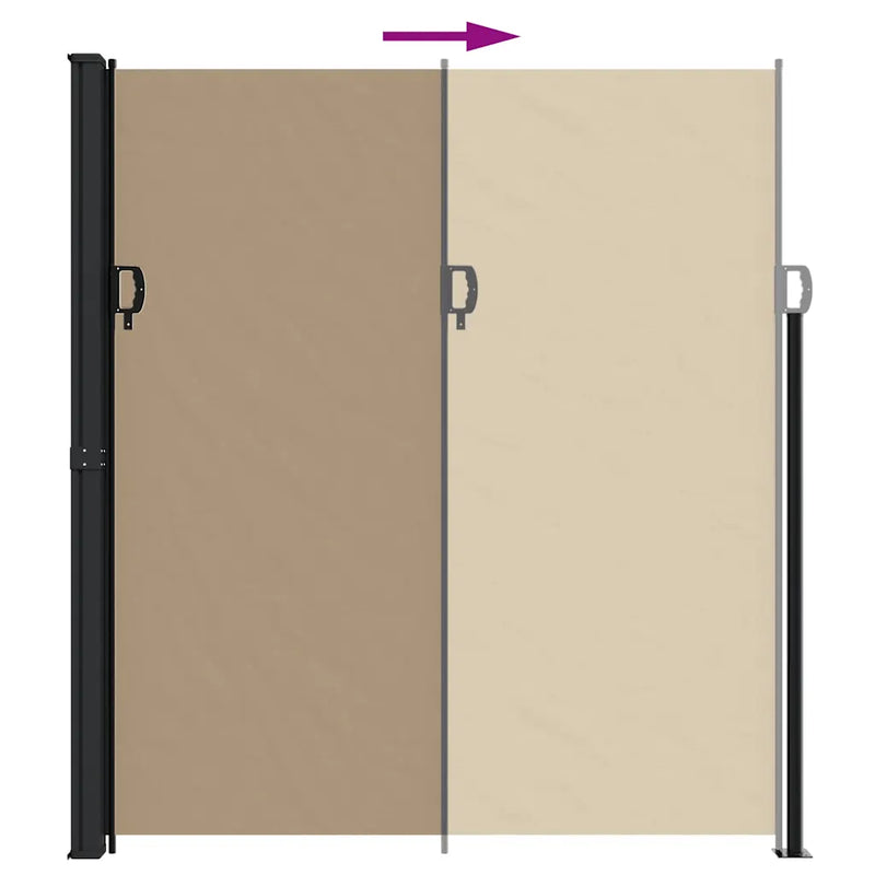 Retractable Side Awning Taupe 220x300 cm