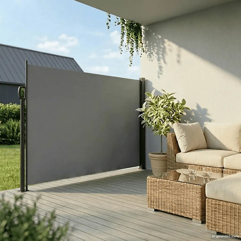 Retractable Side Awning Anthracite 220x300 cm