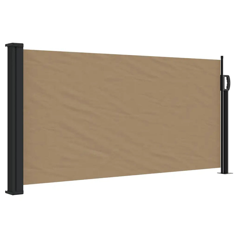 Retractable Side Awning Taupe 100x500 cm
